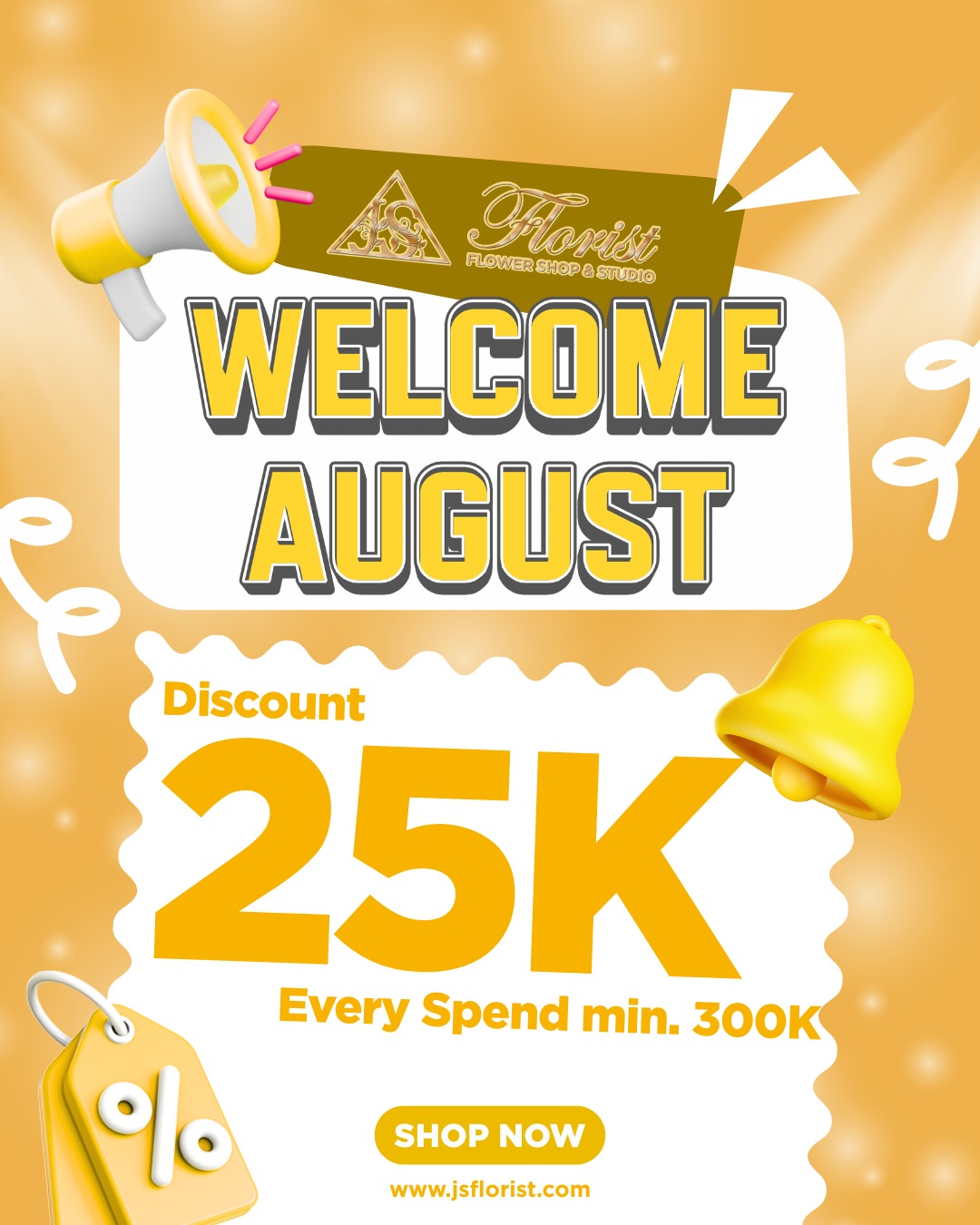 Welcome August Deal